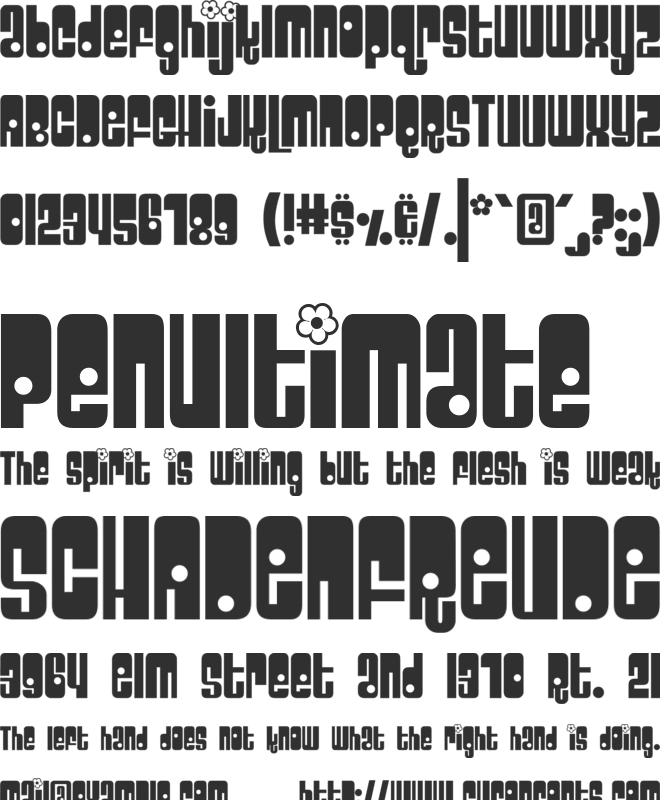 Velcro font preview