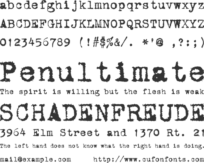 VTCorona TR font preview