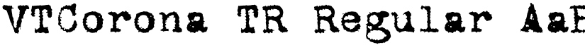 VTCorona TR Regular font