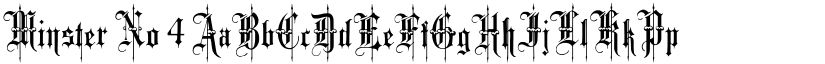 Minster No 4 font