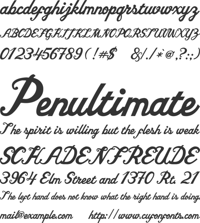 Vitrina font preview