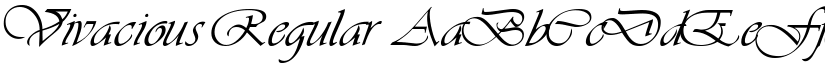 Vivacious Regular font