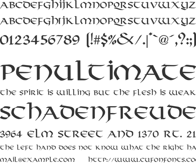 Viking-Normal font preview