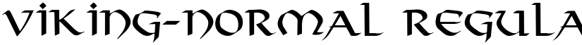 Viking-Normal Regular font