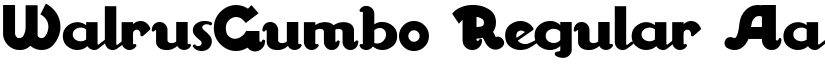 WalrusGumbo Regular font