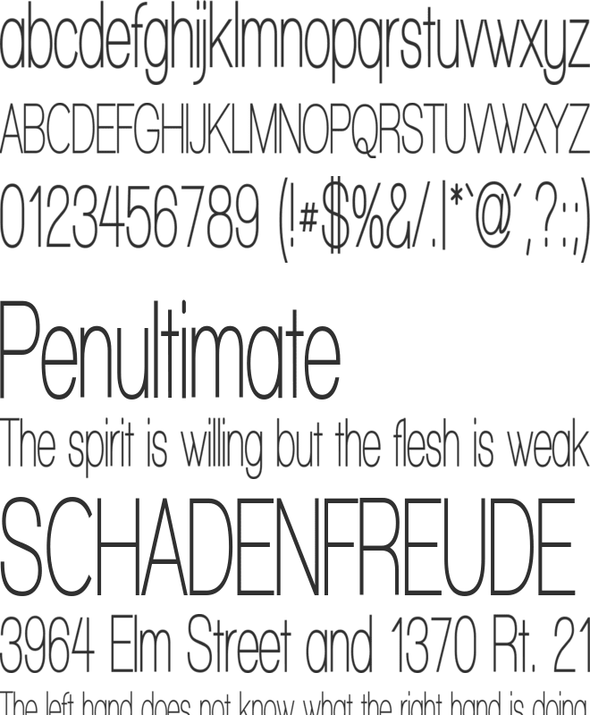 Walkway UltraCondensed Semi font preview