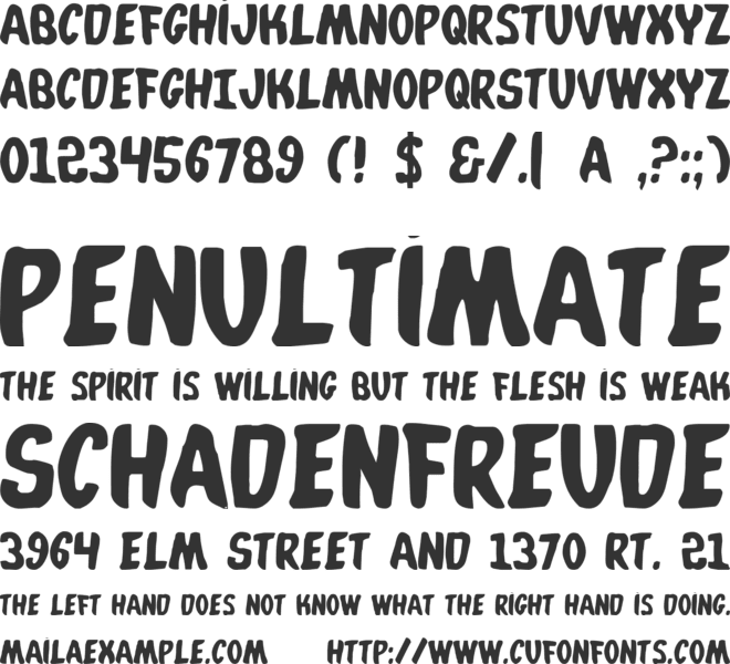 PCLifeWhatafont font preview