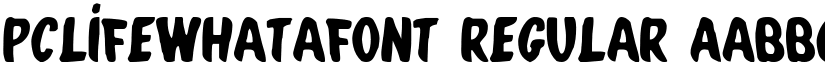 PCLifeWhatafont Regular font