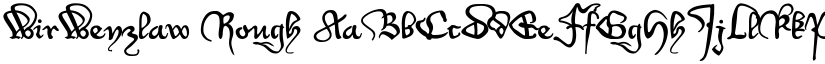 WirWenzlaw Rough font