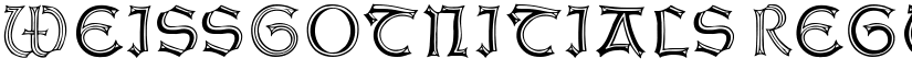 WeissGotnitials font download