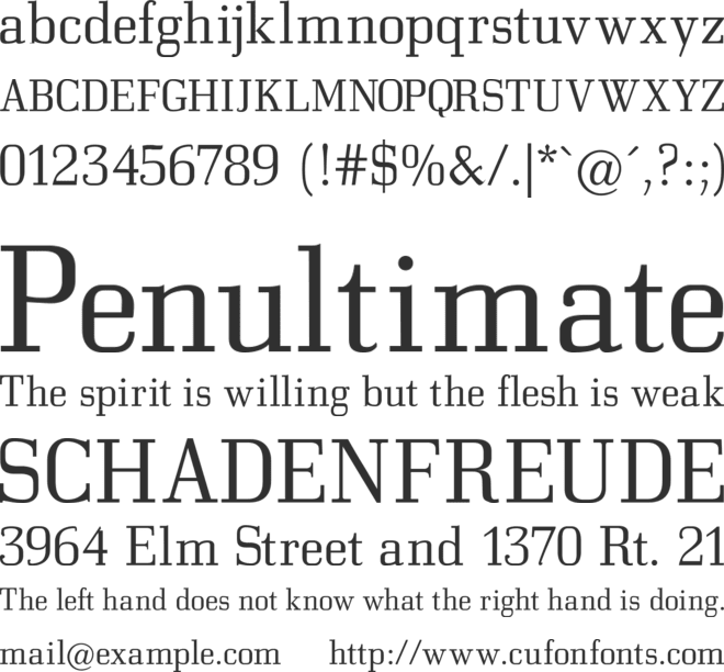 Bodonitown font preview