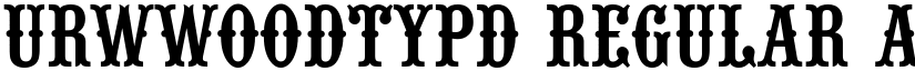 URWWoodTypD Regular font