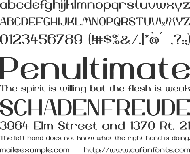 Yiggivoo Unicode font preview