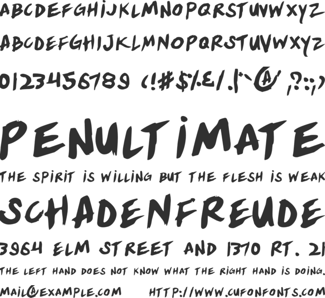 Yellowjacket Rotate font preview