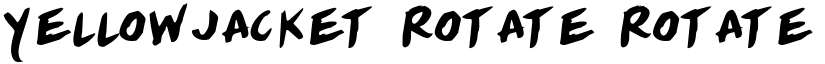 Yellowjacket Rotate font download