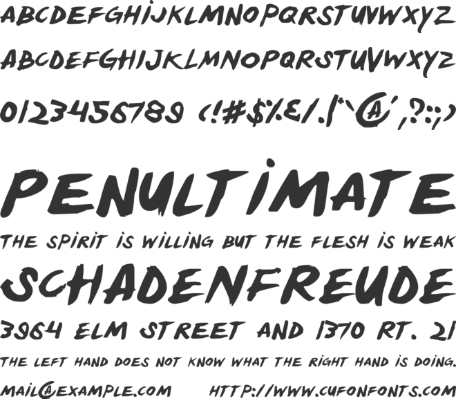 Yellowjacket font preview