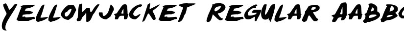 Yellowjacket Regular font