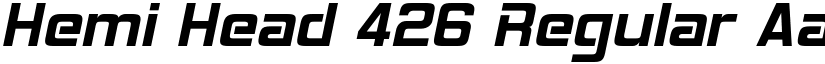 Hemi Head 426 Regular font