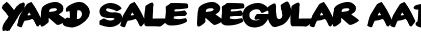 Yard Sale Regular font