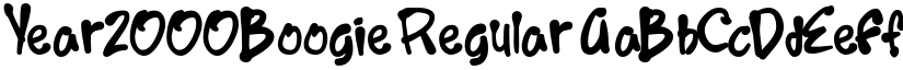 Year2000Boogie Regular font