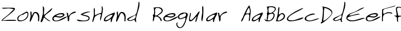 ZonkersHand Regular font