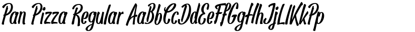 Pan Pizza Regular font