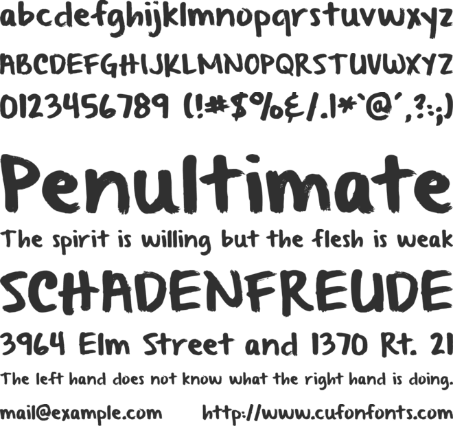 From Where You Are font preview
