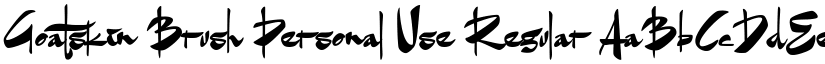 Goatskin Brush Personal Use Regular font
