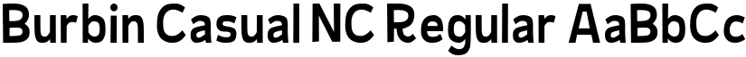 Burbin Casual NC Regular font