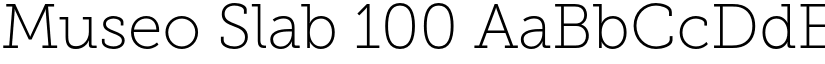 Museo Slab 100 font