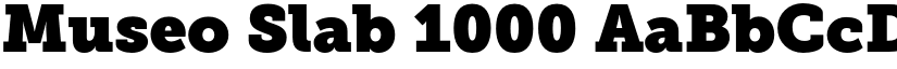 Museo Slab 1000 font