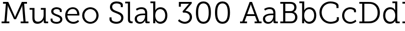 Museo Slab 300 font