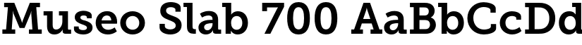 Museo Slab 700 font