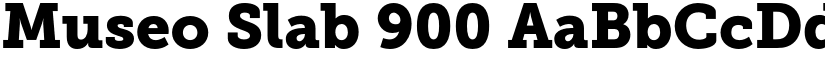 Museo Slab 900 font