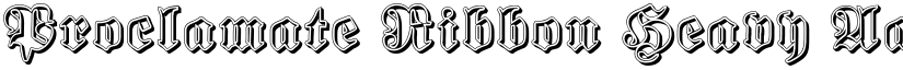 Proclamate Ribbon Heavy font