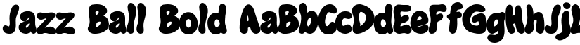 Jazz Ball Bold font