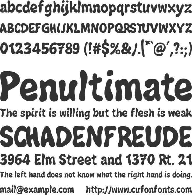 Jazz Ball font preview