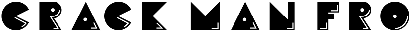 Crack Man Front font