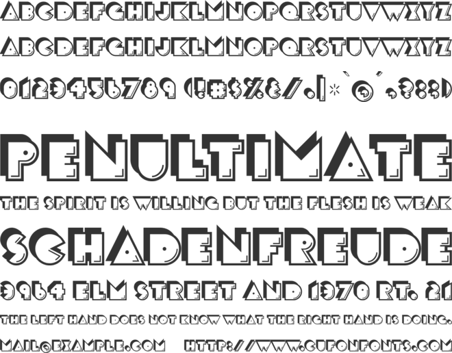 Crack Man font preview