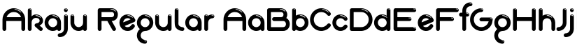 Akaju Regular font