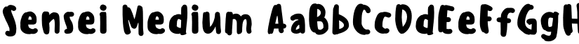 Sensei Medium font