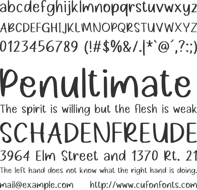 Padreman font preview