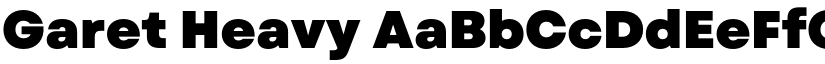 Garet Heavy font