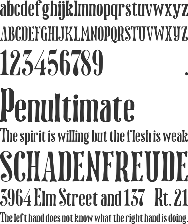 Dottingham font preview