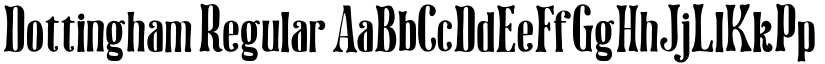 Dottingham Regular font