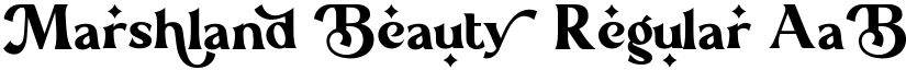 Marshland Beauty Regular font