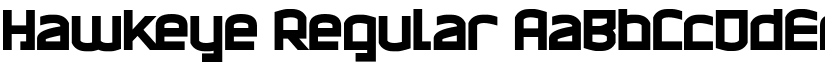 Hawkeye Regular font