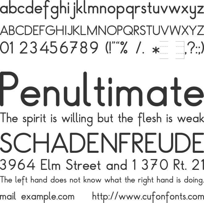 ALFABET98 font preview