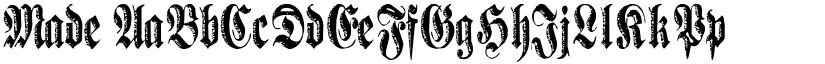 Made font