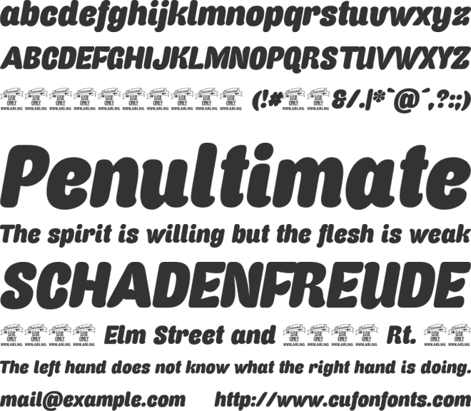 Caprica Sans It Personal Use font preview